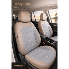 Trobus Renault Fluence 2010+ Uyumlu Prestige Line Keten Serisi Bej Koltuk Kılıfı