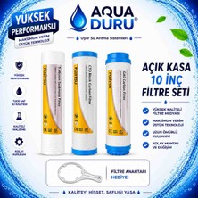 Aqua Duru Su Arıtma Cihazı Açık Kasa Uyumlu Ön 3 Filtre Seti
