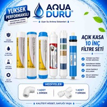 Aqua Duru Su Arıtma Filtresi Açık Kasa 10 Inç Uyumlu 6lı Set