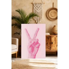 Mgi Design Estetik Pembe Eklektik Tablo Minimalist Kanvas Tablo Ofis Duvar Tablosu