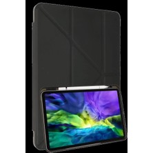 Armüz Samsung Galaxy X910 Tab S9 Ultra 14.6 Kılıf Kalemlikli Mars Tablet Kılıfı - Koyu Gri