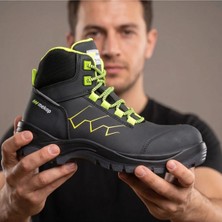 Daytex Mekap Pro Policap Energy S3 Fiberglass Burunlu Iş Güvenliği Botu - Suya Dayanıklı Metal-Free Koruyuc