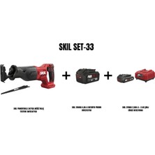 Skil Skıl Set-33 (Skıl Powertools 3471CA Akülü Kılıç Testere+4,ah Li BATARYA+2,5AH Batarya + 2.4A Şarj Cihazı)
