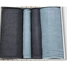 Nivemes Home Nivemeshome 677 Antrasit-Mint Ekol Banyo Takımı Nurpak (4 Parça)