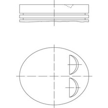 Mahle Depomix Motor Piston Segman Std Astra-Corsa-Agila 1.2 x Xe-Z Xe 72.50 011PI0008410086