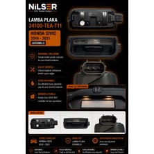 Ns Nilser Auto Parts Honda Civic Plaka Lamba Düğmeli 2016-2021 Fc5