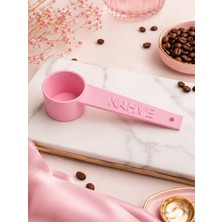 MurayTekno Kko-Khv-01-T-PMB-Kahve Yazılı Kahve Ölçü Kaşığı | Espresso & Filtre Kahve | Set-Renk Seçenekli-Pembe(1 Adet)