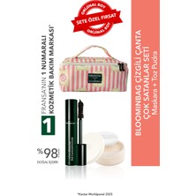 Yves Rocher Bloominbag Çizgili Çanta Çok Satanlar Seti- Toz Pudra 8.5 G & Maskara 7.8 ml