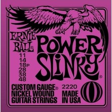 Ernie Ball 2220 - 11-48 Elektro Gitar Teli Nickel Wound, Menşei ABD, Yüksek Kalite