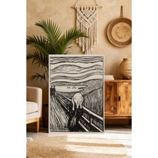 Mgi Design Estetik Edvard Munch Klasik Sanat Kanvas Tablo Modern Ev Dekoru