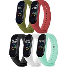 Hoffice Xiaomi Mi Band 3 ve Mi Band 4 Uyumlu Yüksek Kalite Silikon Kordon Seti