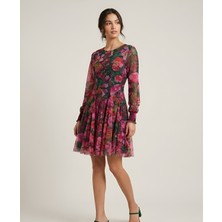 Blouse Çiçekli Tül Elbise