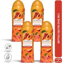Maxrosa Şeftali Işıltısı Duş Jeli 600 ml x 4 Adet