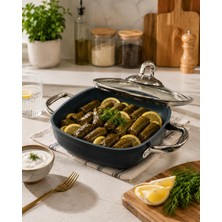 Schafer Gastronomie Master Basık Tencere 24 Cm-Siyah/gri