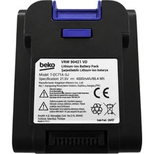 Ümit Maker Beko Vrw 90421 Vd 4000 Mah Şarjlı Dikey Süpürge Bataryası