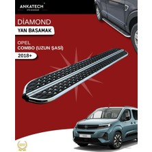 Ankatech Opel Combo Uzun Şasi Krom Dıamond Yan Basamak 225 cm 2018 ve Üzeri