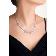 So CHIC Sophie 18 Ayar Beyaz Altın Kaplama Ayarlanabilir Gümüş Gerdanlık