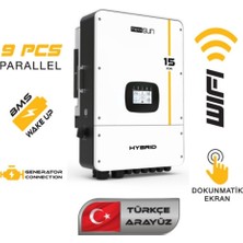 Mexxsun 15 Kw Hibrit Trifaze On-Grid Inverter (48V-LV)