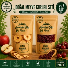Anadolu Şifa Harput Elma Kurusu & Vişne Kurusu 2X100 gr Doğal ve Katkısız Hoşaflık Meyve Kurusu Seti