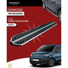 Ankatech Fıat Doblo Uzun Şasi Krom Dıamond Yan Basamak 225 cm 2023 ve Üzeri