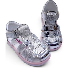 Beebron Ortopedik Kız Bebek ve Çocuk Sandaleti KBGCM2406 Silver 25