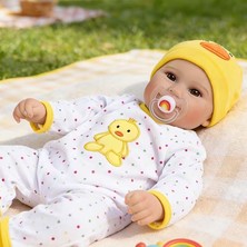 LunaDefano 50 cm Kumaş Gövdeli Vinil Kol-Bacaklı Yeni Doğan Bebek Gerçekçi Erkek Bebek Modeli