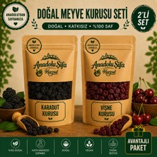 Anadolu Şifa Harput Karadut Kurusu & Vişne Kurusu 2X100 gr Doğal ve Katkısız Meyve Kurusu Seti