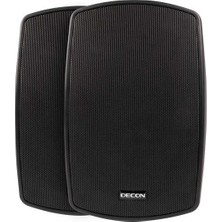 Decon Ds-6tb - Trafolu Duvar Tipi Hoparlör - Siyah 2 Adet