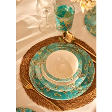 Bella Maison Van Gogh Almond Blossom Porselen 18 Parça 6 Kişilik Yemek Takımı