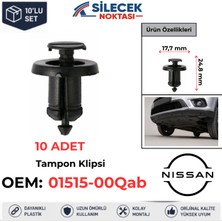 Silecek Noktası Nissan Tampon Klipsi 10 Adet 01515-00QAB