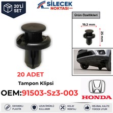 Silecek Noktası Honda Tampon Klipsi 20 Adet 91169793