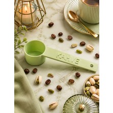 MurayTekno Kko-Khv-01-T-FYŞL-Kahve Yazılı Kahve Ölçü Kaşığı | Espresso & Filtre Kahve | Set-Renk Seçenekli-Fıstık Yeşili(1 Adet)
