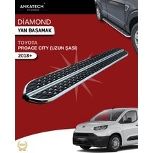 Ankatech Toyota Proace Cıty Uzun Şasi Krom Dıamond Yan Basamak 225 cm 2018 ve Üzeri