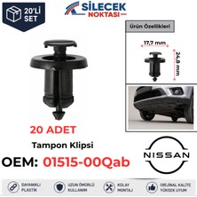 Silecek Noktası Nissan Tampon Klipsi 20 Adet 01515-00QAB