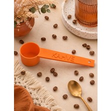 MurayTekno Kko-Khv-01-T-TRNC-Kahve Yazılı Kahve Ölçü Kaşığı | Espresso & Filtre Kahve | Set-Renk Seçenekli-Turuncu(1 Adet)
