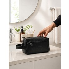 Fossil Siyah %100 Hakiki Deri Unisex Portföy Çantası El Tıraş Çantası - 2067