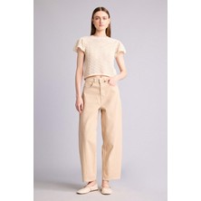DeFacto %100 Pamuk Wide Leg Yüksek Bel Pantolon H8804AX26SP