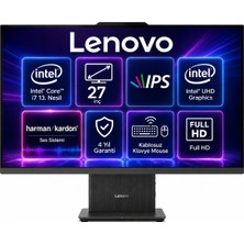 Lenovo Ideacentre 27IRH9 Intel Core I7-13620H 64GB 2tb SSD 27" Fhd - IPS Windows 11 Siyah All In One Bilgisayar Sm