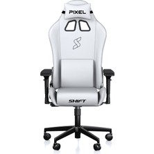 Pixel Shift Beyaz Kumaş Oyuncu Koltuğu