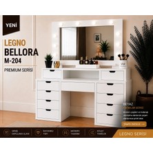 VM VERTEX MOBİLYA Legno Bellora Premıum Aynalı Makyaj Masası