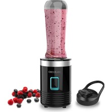 Cecotec Power Titanium 350 Kişisel Blender 350W 600 ml Taşınabilir Şişe, Buz Kırma, 4 Bıçak