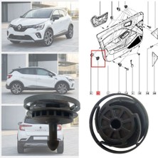 Zetoto Captur 2 Iı 2019+ Hjb/hf Iç Döşeme Kapı Pano Klipsi 2 Adet