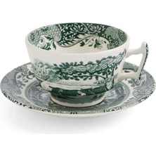 Spode Green Italıan Çay Fincan+Tabağı