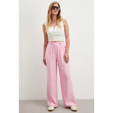 Never More Modal Palazzo Pantolon Pembe