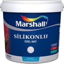 Marshall Silikonlu Beyaz İç Cephe Boyası 15 Lt Özel Mat Yüksek Renk Dayanımı ve Kolay Uygulama