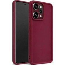 Fenza Oppo Reno 14 Pro 5g Uyumlu Bordo Renkli Mat Silikon Telefon Kılıfı