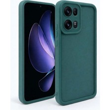 Fenza Oppo Reno 13 Pro Uyumlu Yeşil Renkli Mat Silikon Telefon Kılıfı
