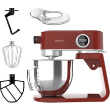 Cecotec Twist Fusion 4000 Luxury Stand Mikser 800W | 5,2 L Çelik Hazne, Planet Hareket, Kırmızı