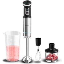 Cecotec 1100W El Blender Seti | Titanyum Bıçak, Buz Kırma, Smoothie, Doğrayıcı ve Çırpıcı