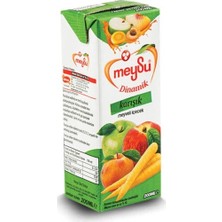 Meysu Dinamik 200 ml Karışık Meyveli İçecek 4 x 27'li Vişne Kayısı Şeftali Aromalı